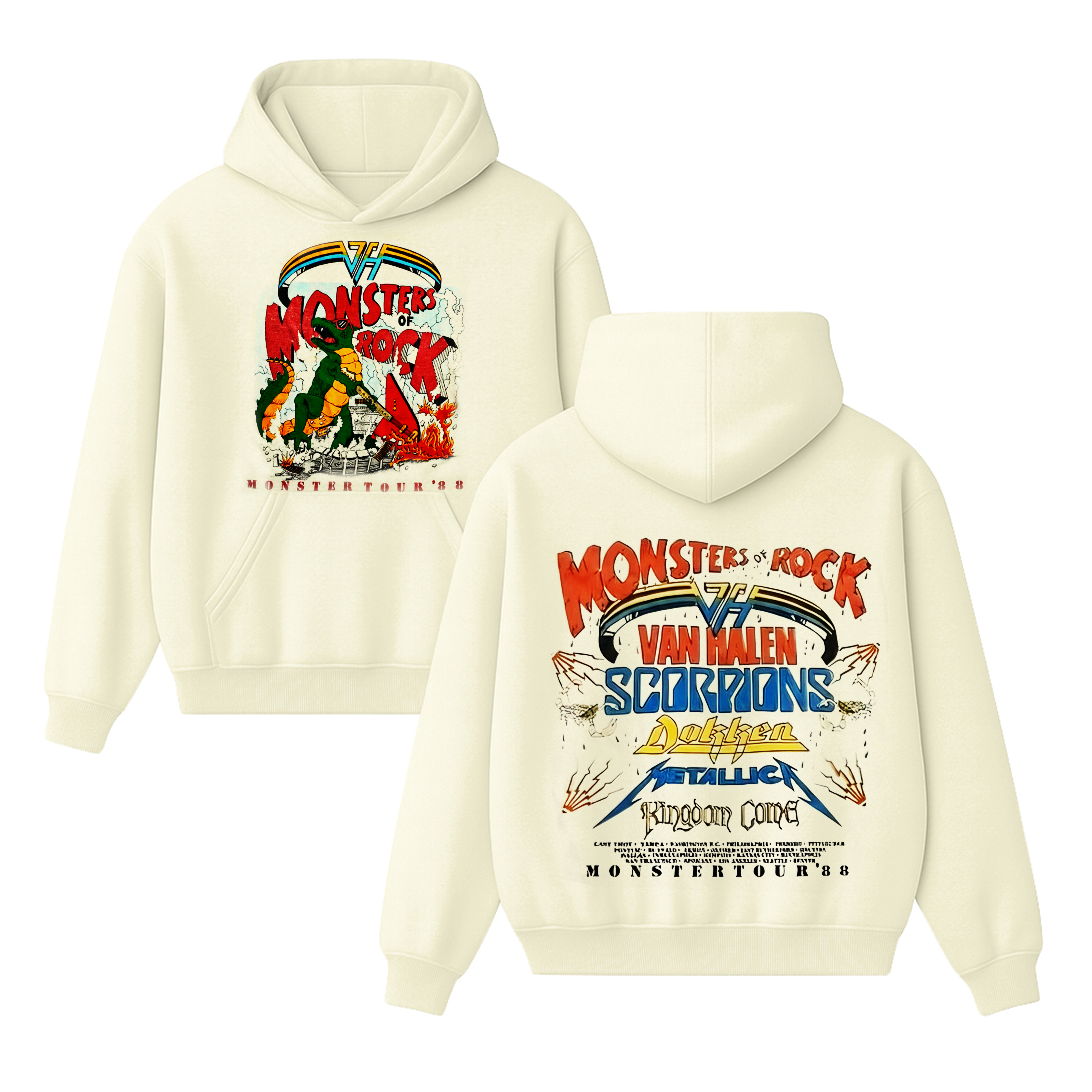 1988 Van Halen Monsters of Rock Tour Unisex Shirt/Crewneck/Hoodie