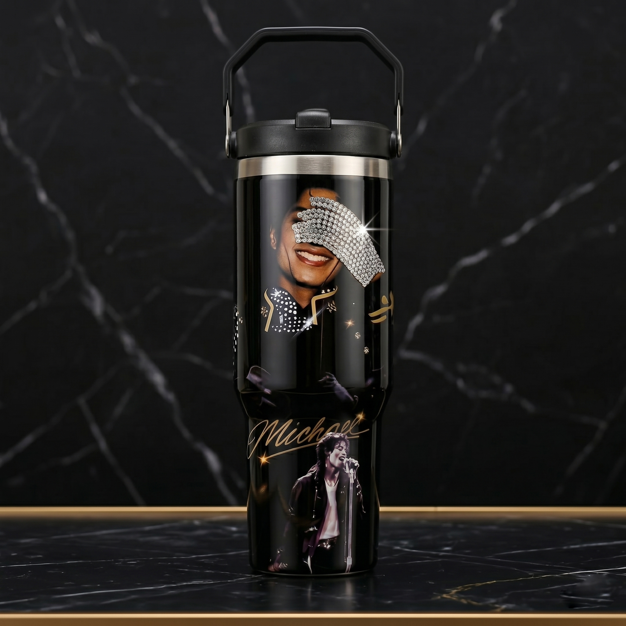 Michael Jackson Music Custom Stanley Cup 40 oz 30 oz Tumbler