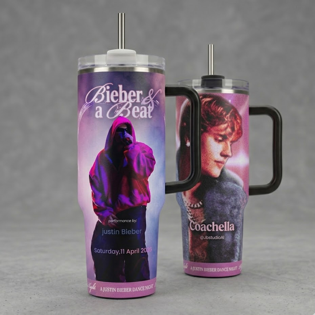 Justin Bieber 40oz Tumbler Cup