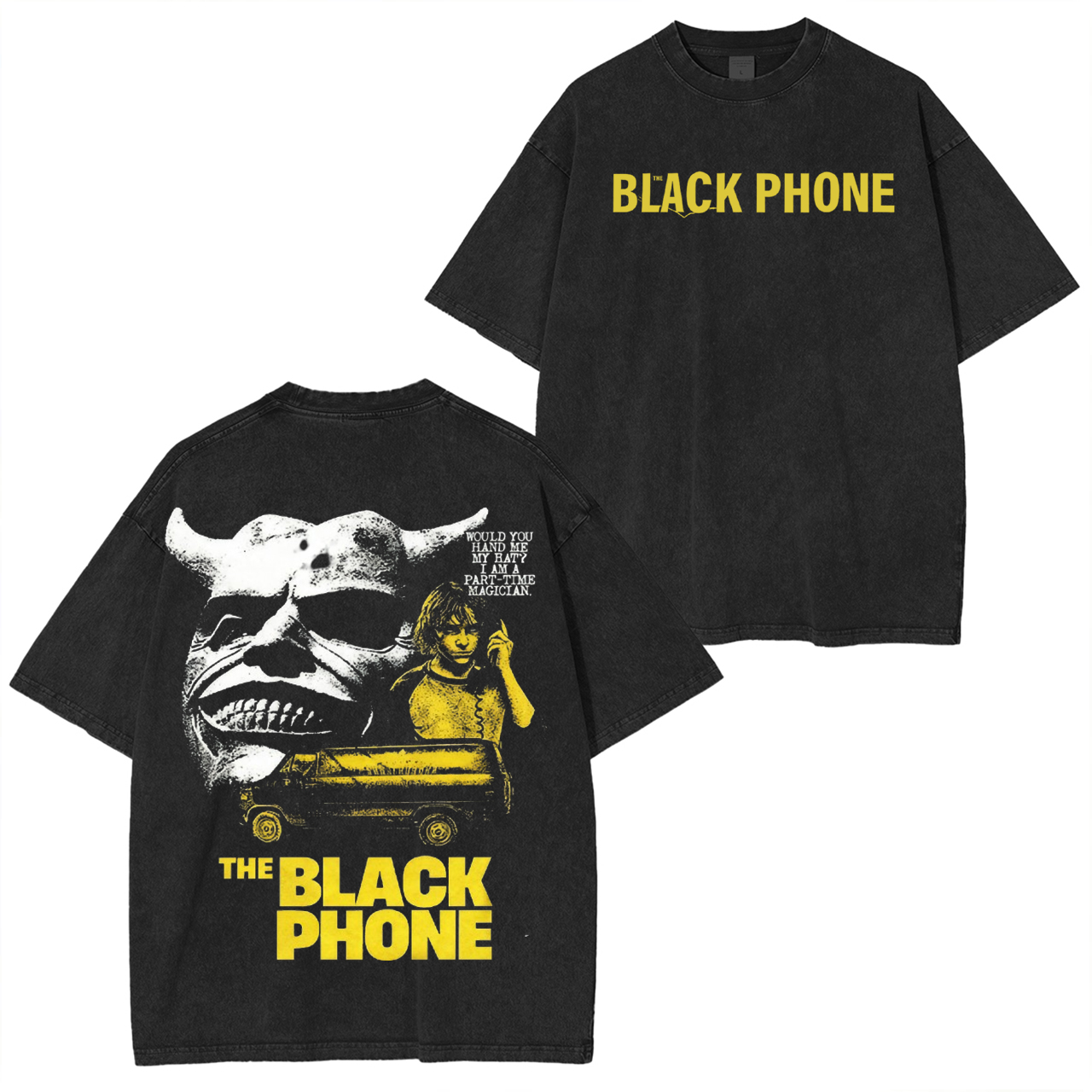 The Black Phone Movie Vintage Washed T-shirt/Crewneck/Hoodie