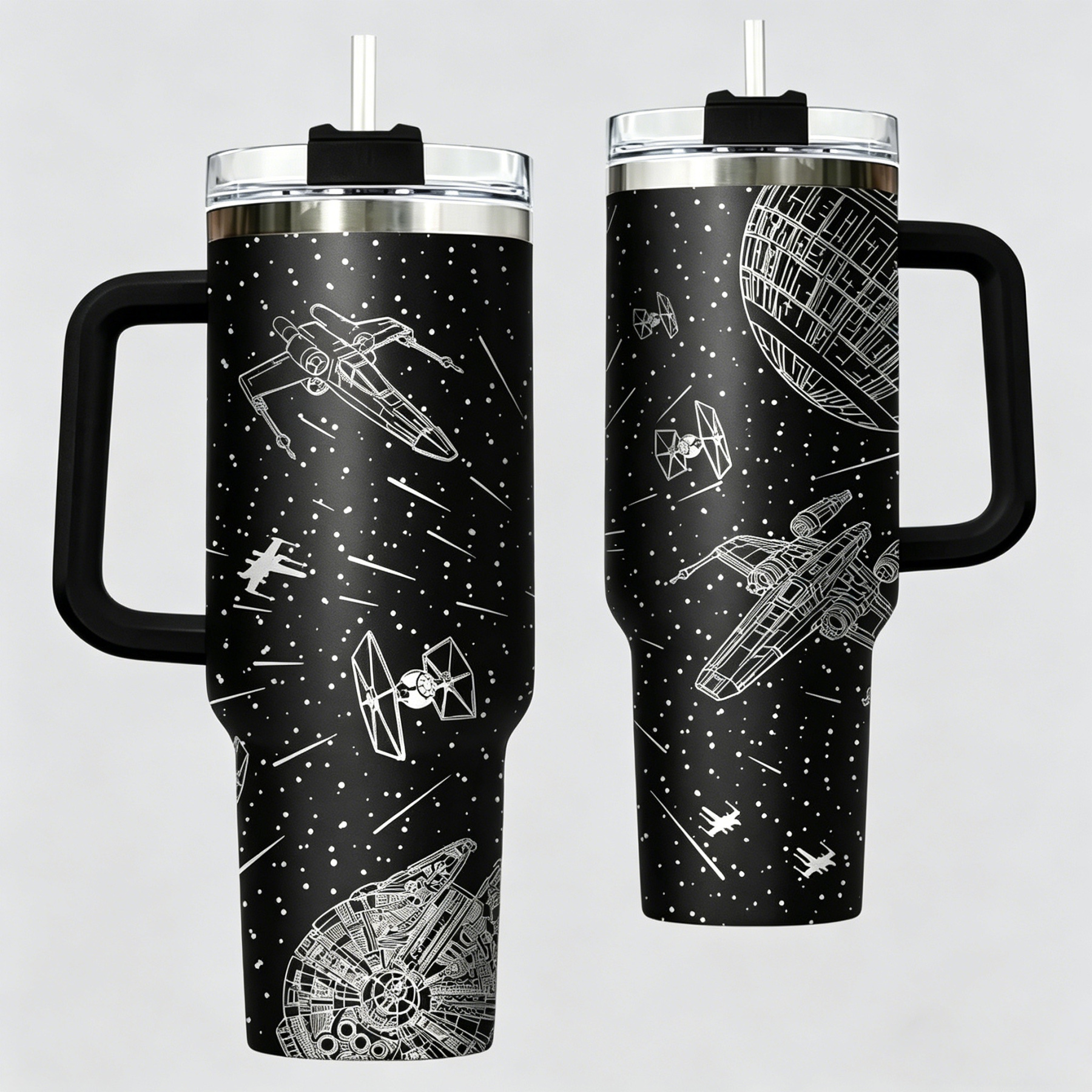 Star Wars Tumbler 40oz, Millennium Falcon Mug,