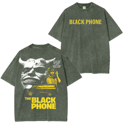 The Black Phone Movie Vintage Washed T-shirt/Crewneck/Hoodie