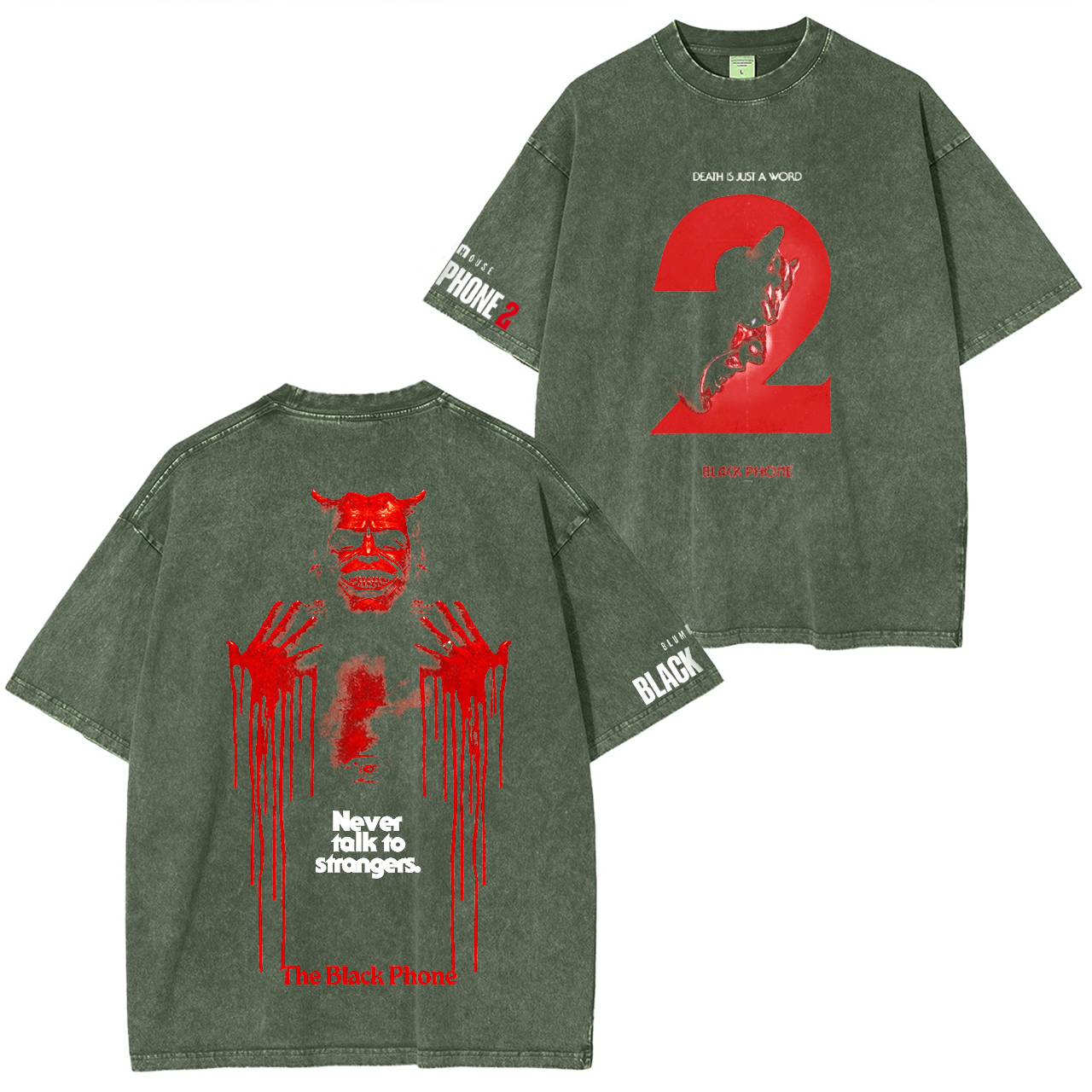 The Black Phone 2 Movie Vintage Washed T-shirt/Crewneck/Hoodie
