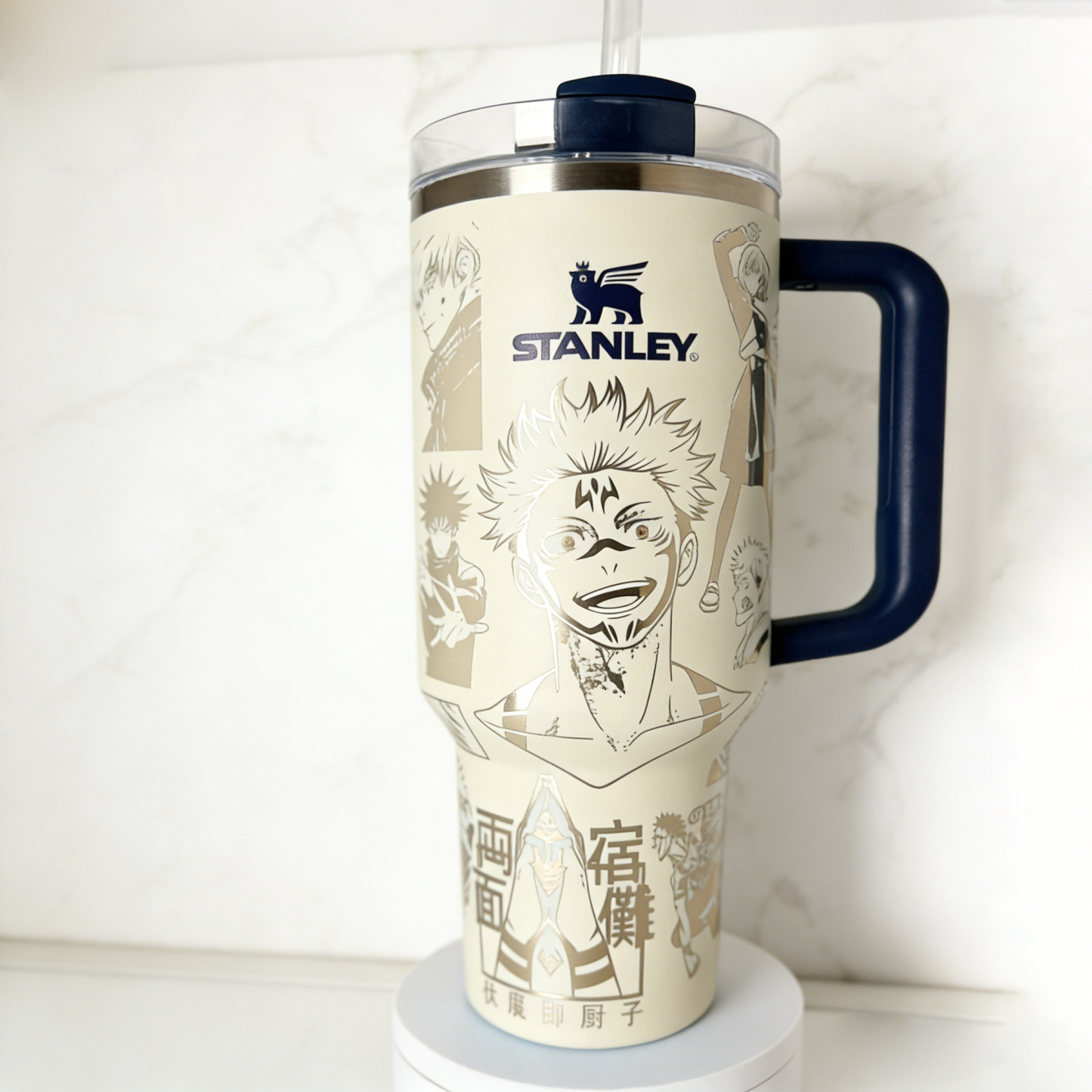 [Copy]40oz Sorcerer Engraved Tumbler with Handle & Straw