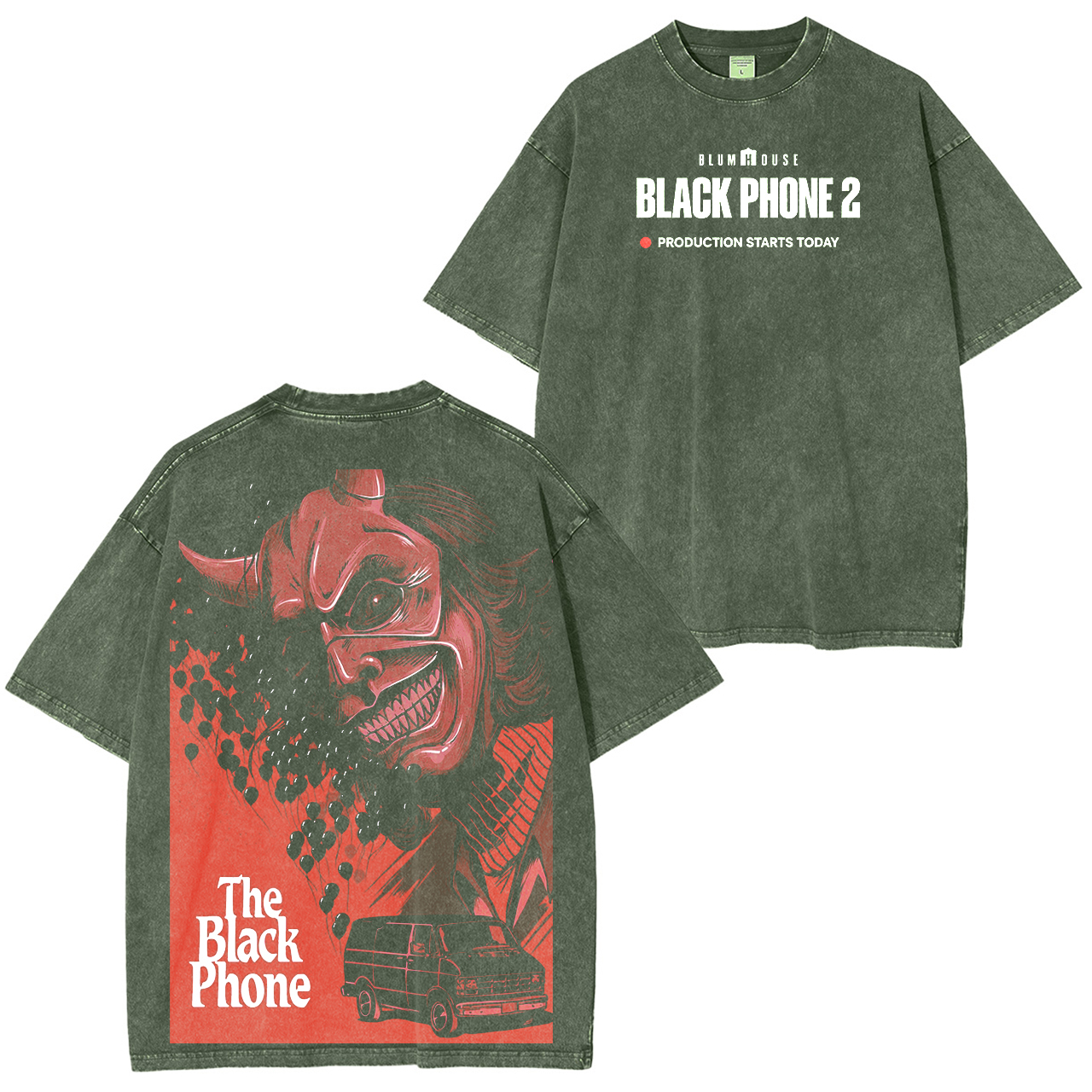 The Black Phone 2 Movie Vintage Washed T-shirt/Crewneck/Hoodie