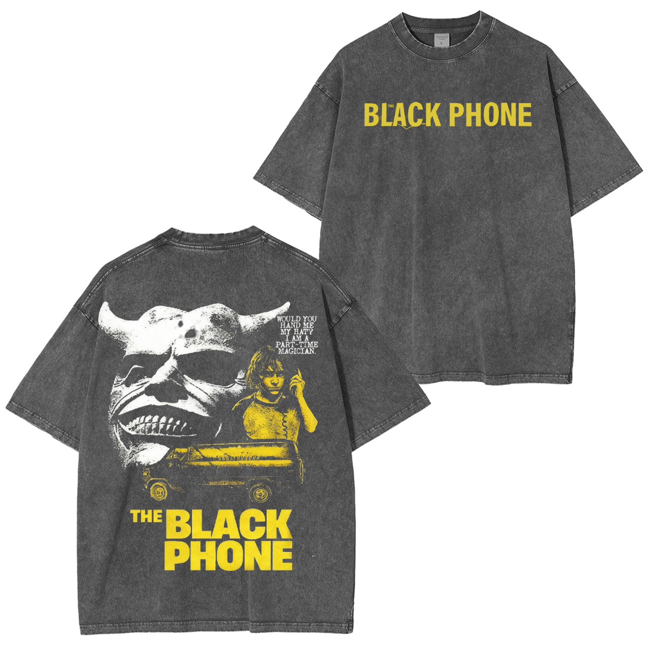 The Black Phone Movie Vintage Washed T-shirt/Crewneck/Hoodie