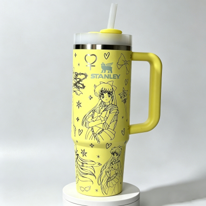 Sailor Moon Laser Engraved Anime Sailor Friend Venus Stanley Tumbler