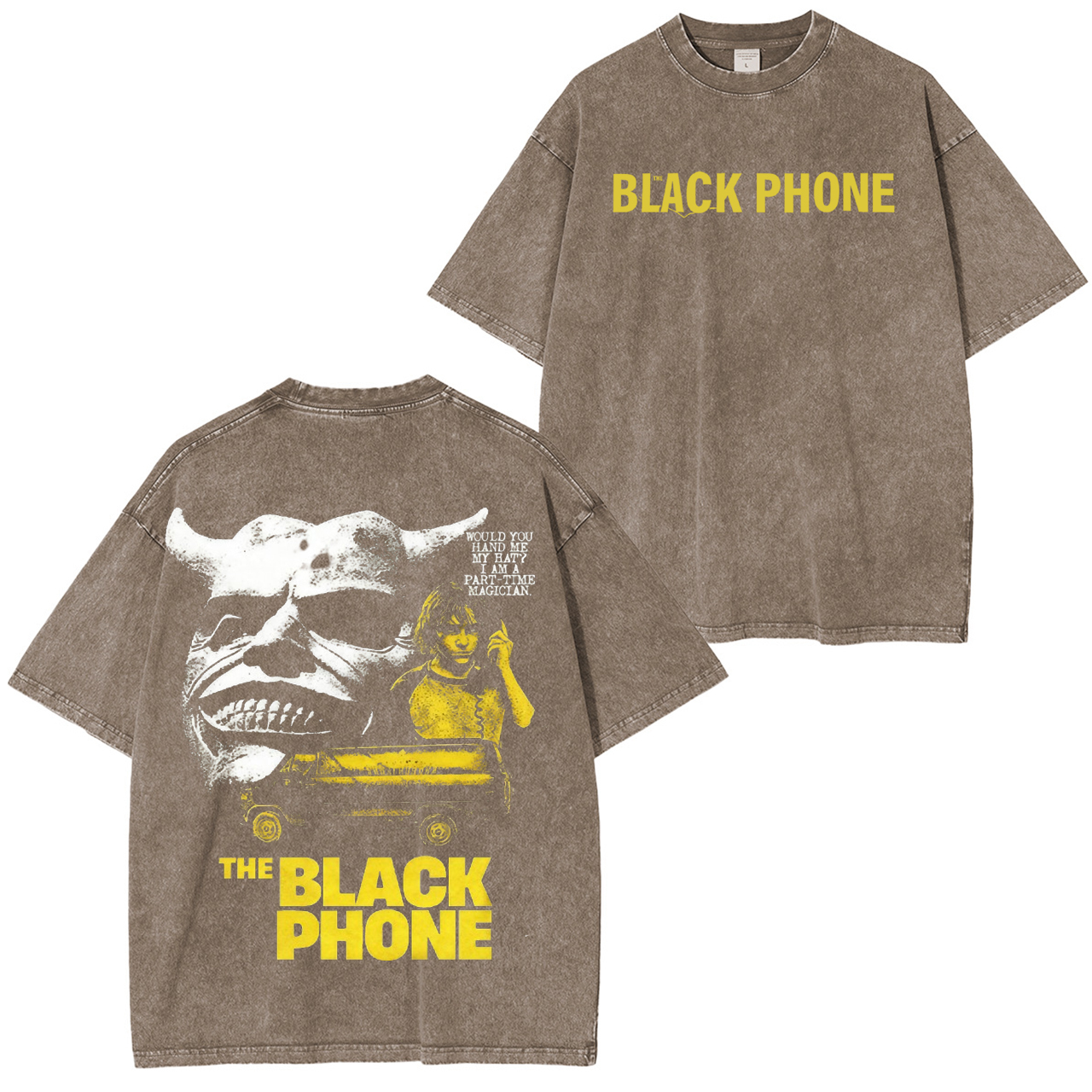 The Black Phone Movie Vintage Washed T-shirt/Crewneck/Hoodie