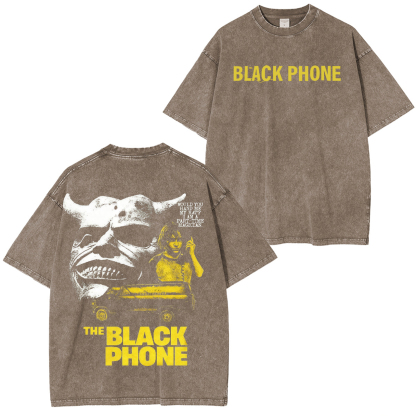 The Black Phone Movie Vintage Washed T-shirt/Crewneck/Hoodie