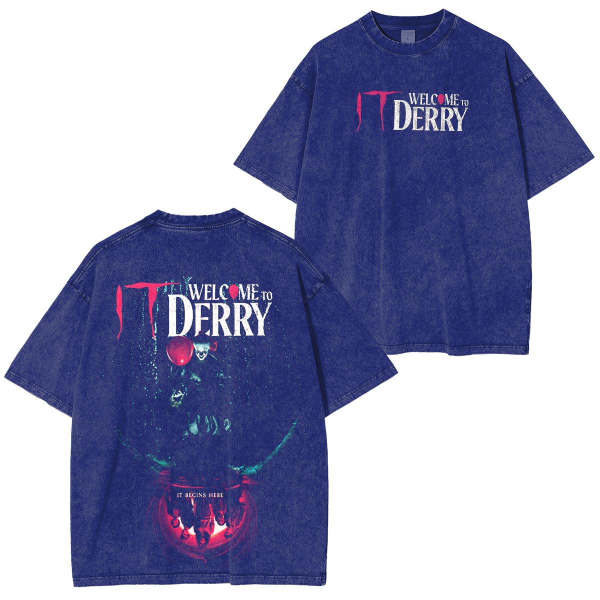 It: Welcome to Derry Unisex Washed T-shirt/Crewneck/Hoodie