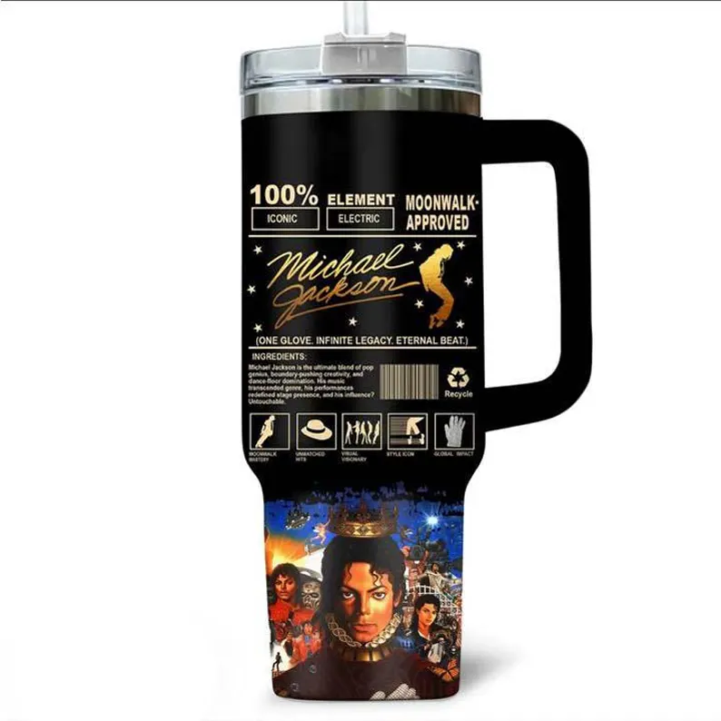 Michael Jackson Music Custom Stanley Cup 40 oz 30 oz Tumbler