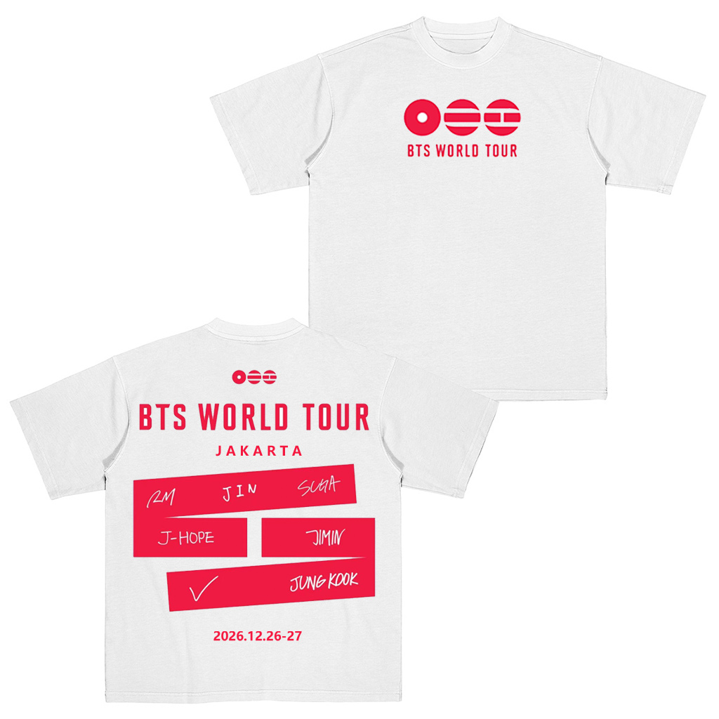 OPEN JASTIP BTS WORLD TOUR IN JAKARTA Unisex Shirt/Crewneck/Hoodie