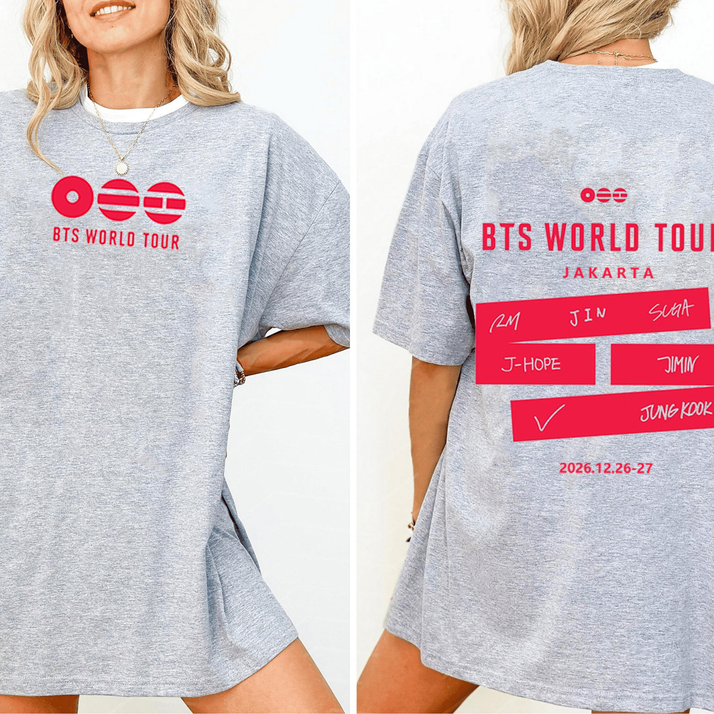 OPEN JASTIP BTS WORLD TOUR IN JAKARTA Unisex Shirt/Crewneck/Hoodie