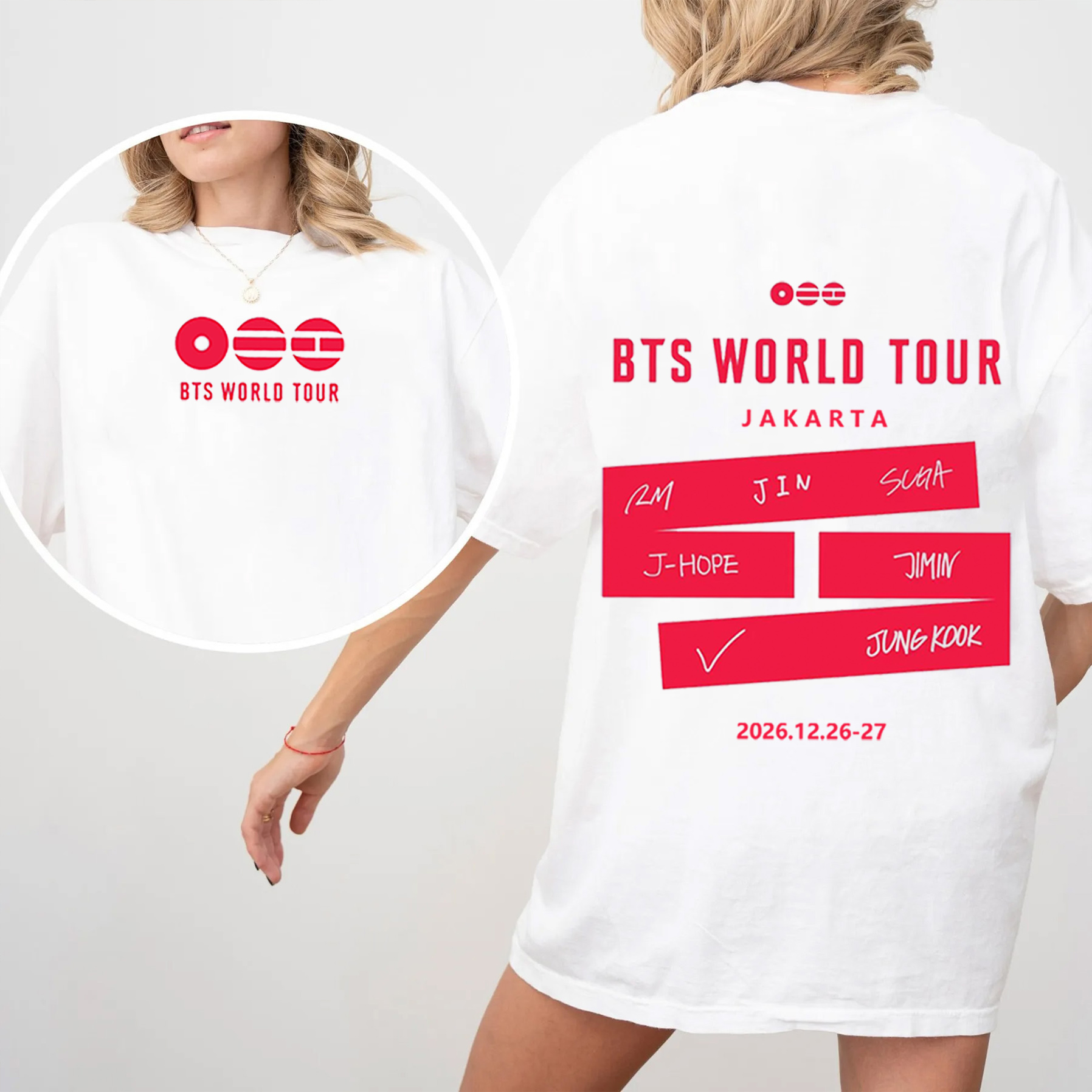 OPEN JASTIP BTS WORLD TOUR IN JAKARTA Unisex Shirt/Crewneck/Hoodie
