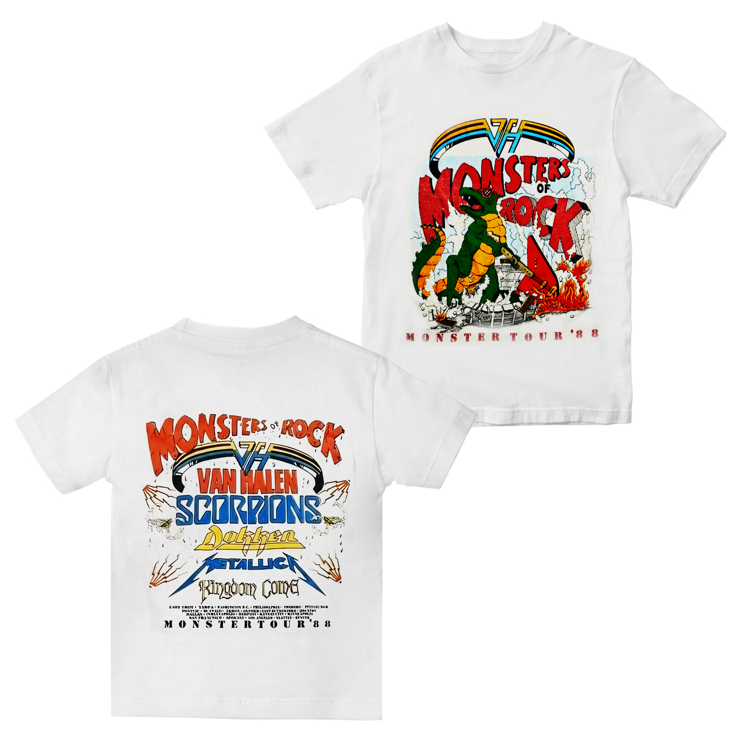 1988 Van Halen Monsters of Rock Tour Unisex Shirt/Crewneck/Hoodie