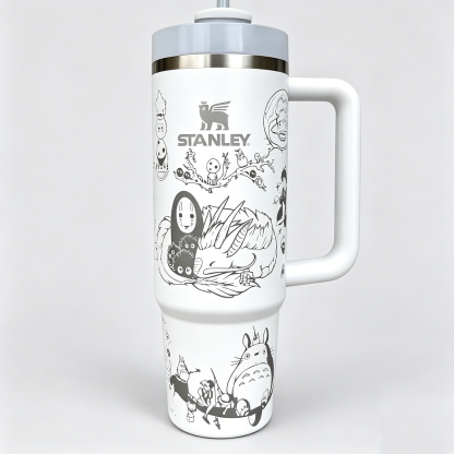 Studio Ghibli Totoro Black & White Tumbler