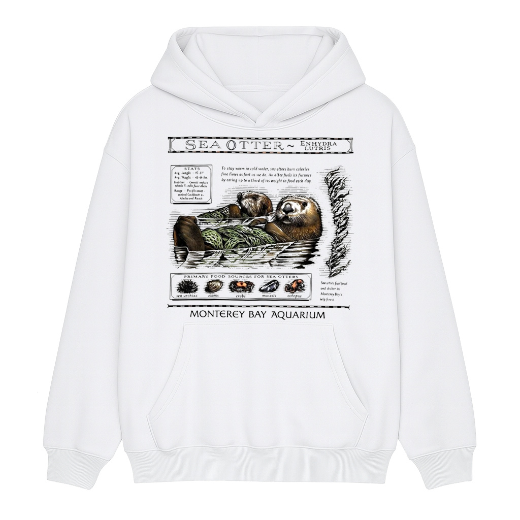 Sea Otters Monterey Bay Aquarium Hoodie