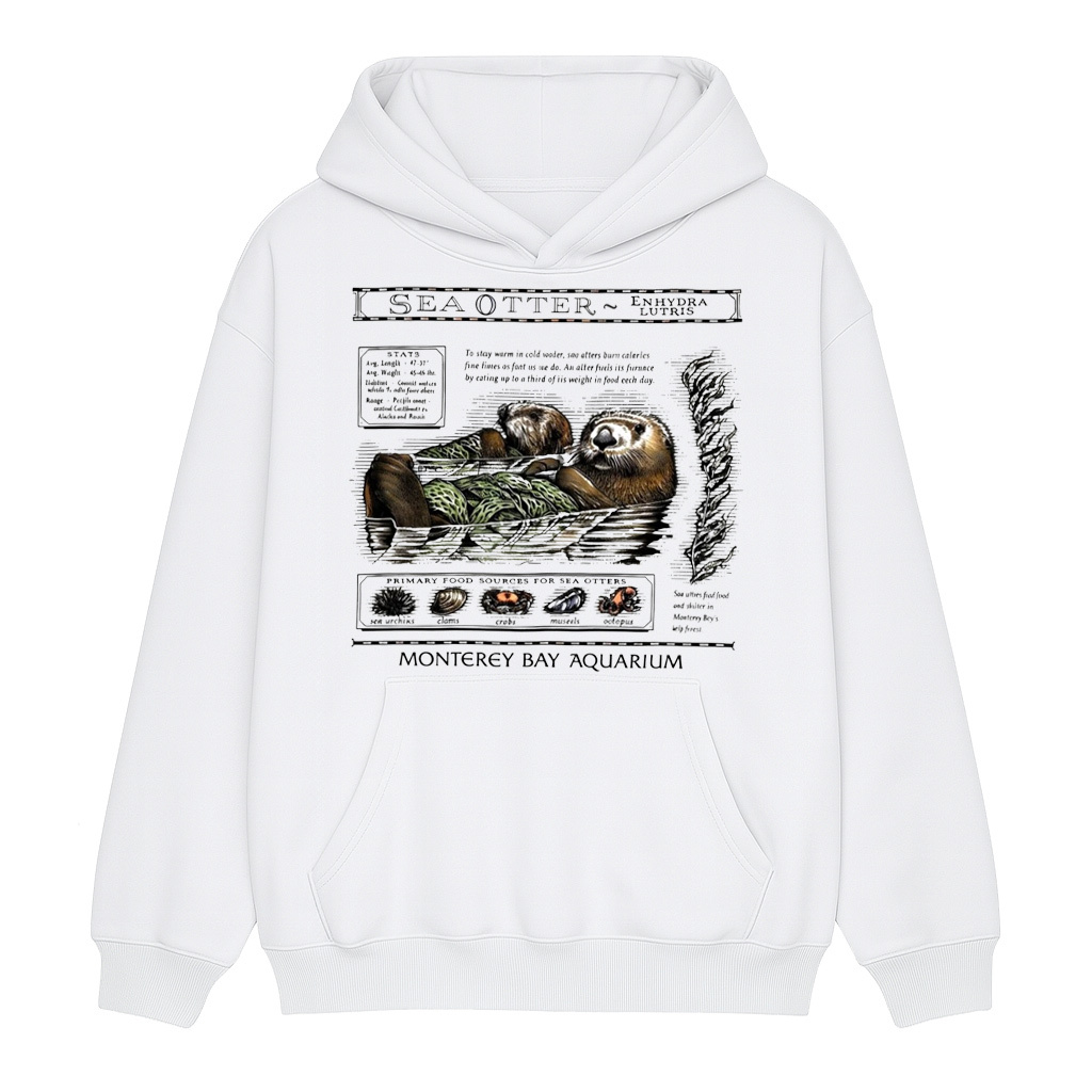 Sea Otters Monterey Bay Aquarium Hoodie