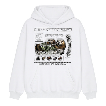 Sea Otters Monterey Bay Aquarium Hoodie