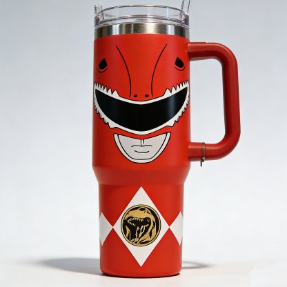 Red Ranger Mighty Morphin Power Rangers Tumbler Cup