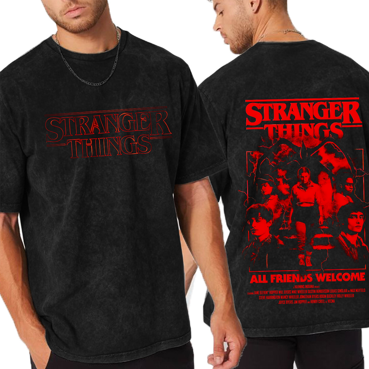 Stranger Things 5 Washed T-shirt/Crewneck/Hoodie