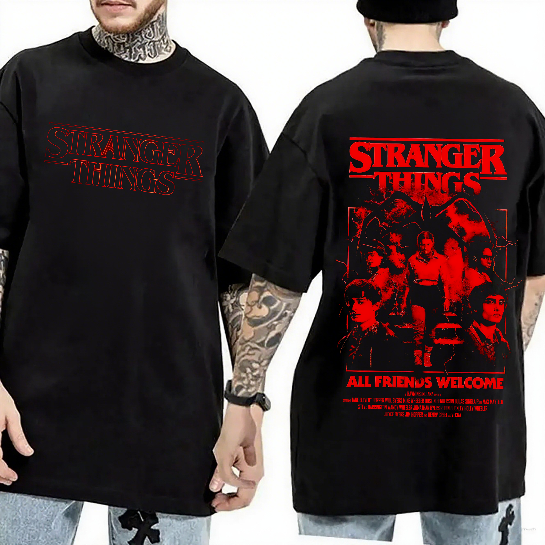Stranger Things: Vintage Oversized T-shirt/Crewneck/Hoodie
