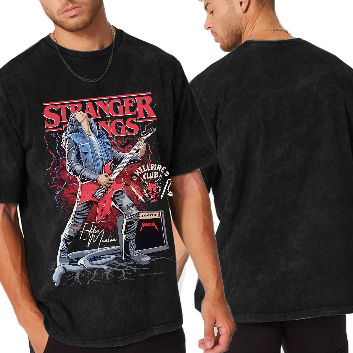 Stranger Things Unisex Washed T-shirt