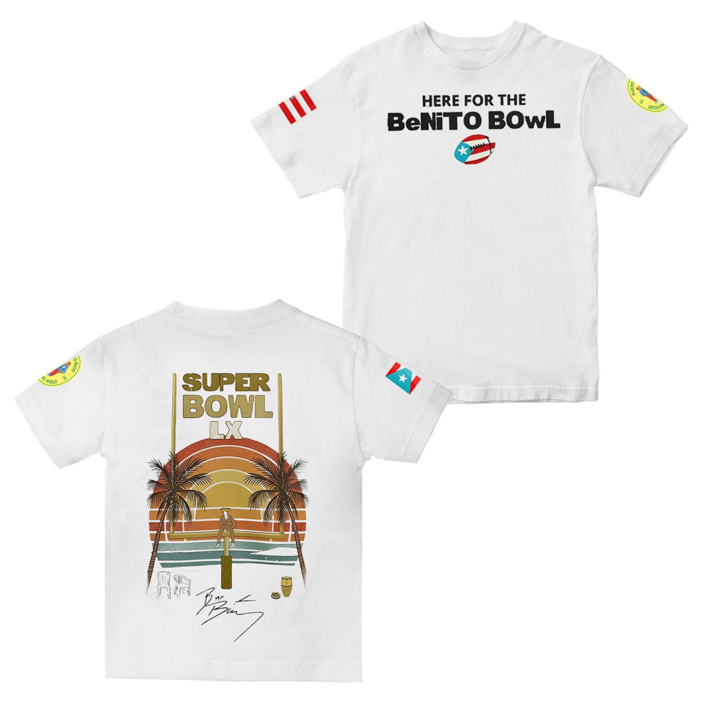 Here for the Benito Bowl Puerto Rican Bad Bunny Unisex Shirt/Crewneck/Hoodie