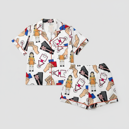 Squid Games Satin Pajama Set