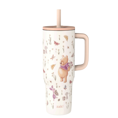 Zak Designs Disney Winnie the Pooh Sutton Travel Tumbler for On the Go