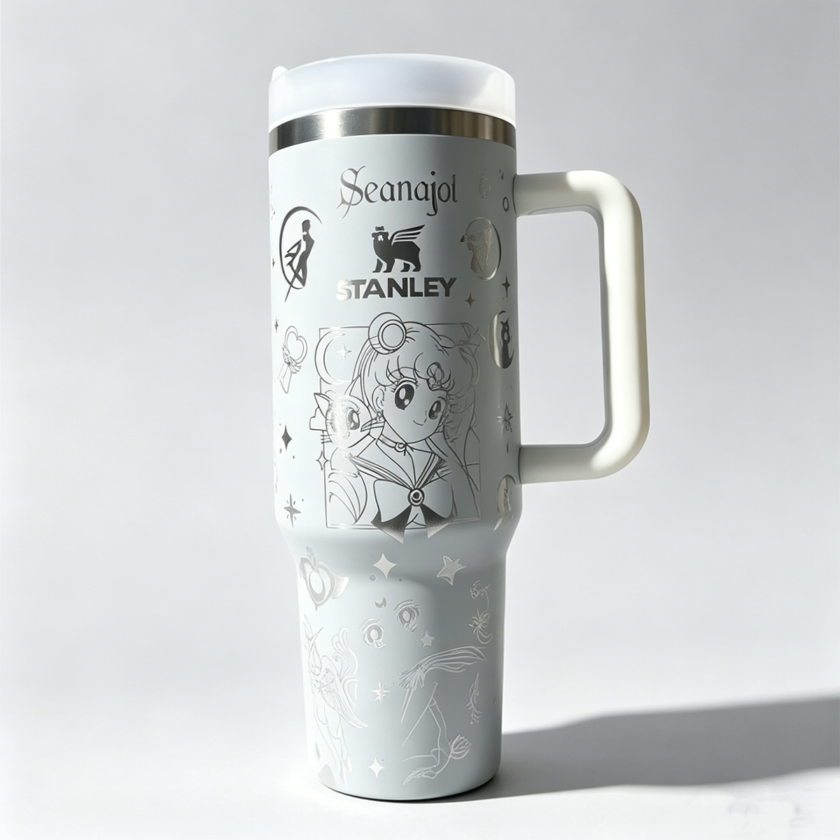 Personalized Anime Manga Moon Girl Laser Engraved Tumbler