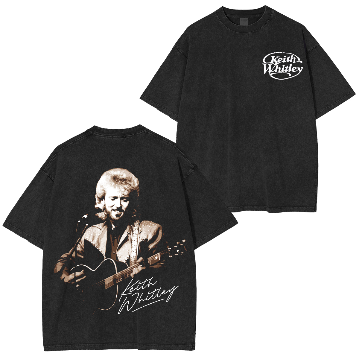 Keith Whitley Country Music Sandy Washed T-shirt/Crewneck/Hoodie