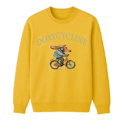 Doxycycline Dachshund Bicycle Unisex Shirt/Crewneck/Hoodie