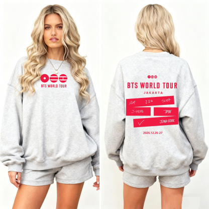 OPEN JASTIP BTS WORLD TOUR IN JAKARTA Unisex Shirt/Crewneck/Hoodie