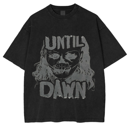 Until Dawn Punk Goth White T-Shirt