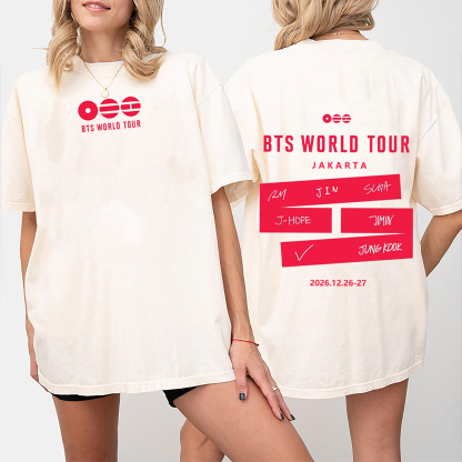OPEN JASTIP BTS WORLD TOUR IN JAKARTA Unisex Shirt/Crewneck/Hoodie
