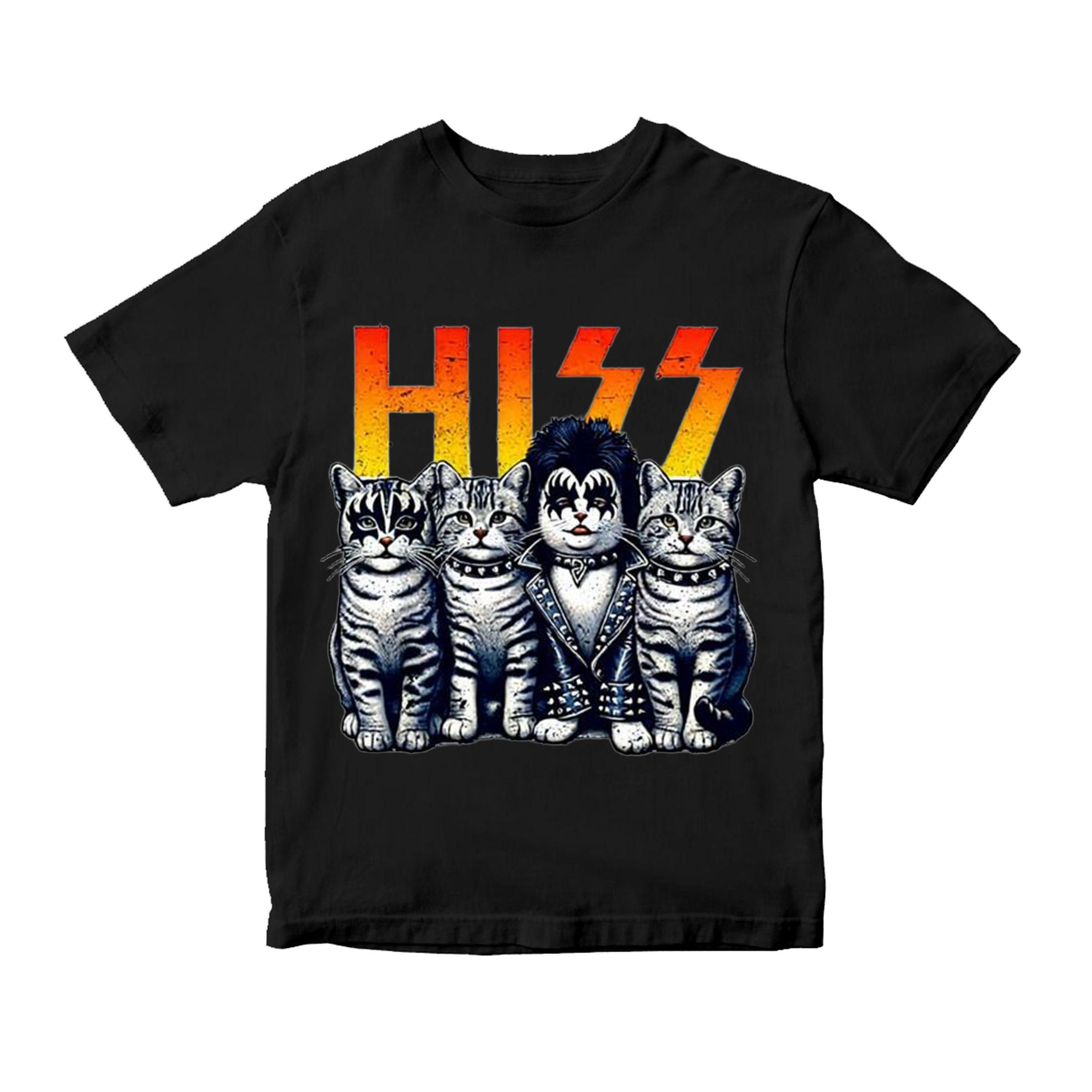 HISS Funny Cat Kittens Lover Hiss Distressed Style Unisex Shirt/Crewneck/Hoodie