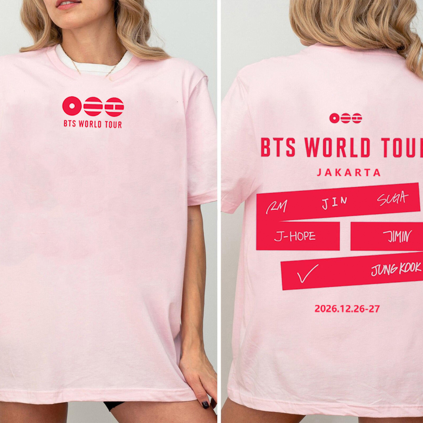 OPEN JASTIP BTS WORLD TOUR IN JAKARTA Unisex Shirt/Crewneck/Hoodie