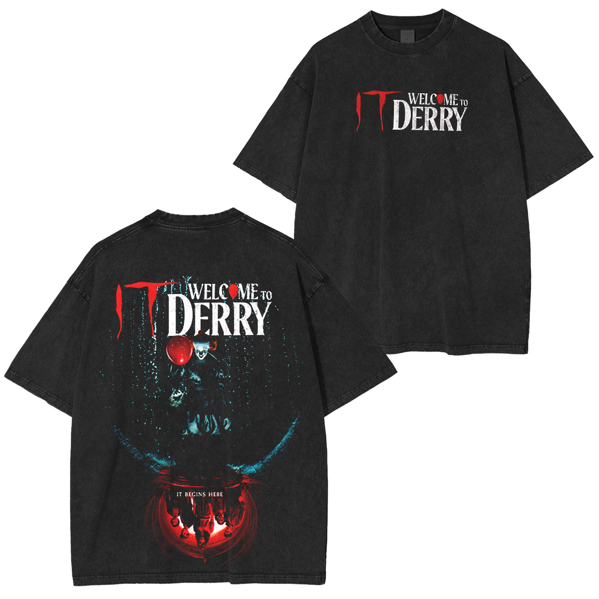 It: Welcome to Derry Unisex Washed T-shirt/Crewneck/Hoodie