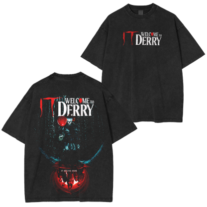 It: Welcome to Derry Unisex Washed T-shirt/Crewneck/Hoodie
