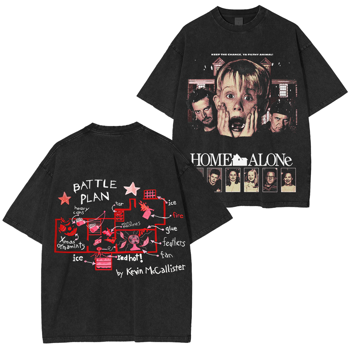 Home Alone Unisex Vintage Oversized T-shirt/Crewneck/Hoodie