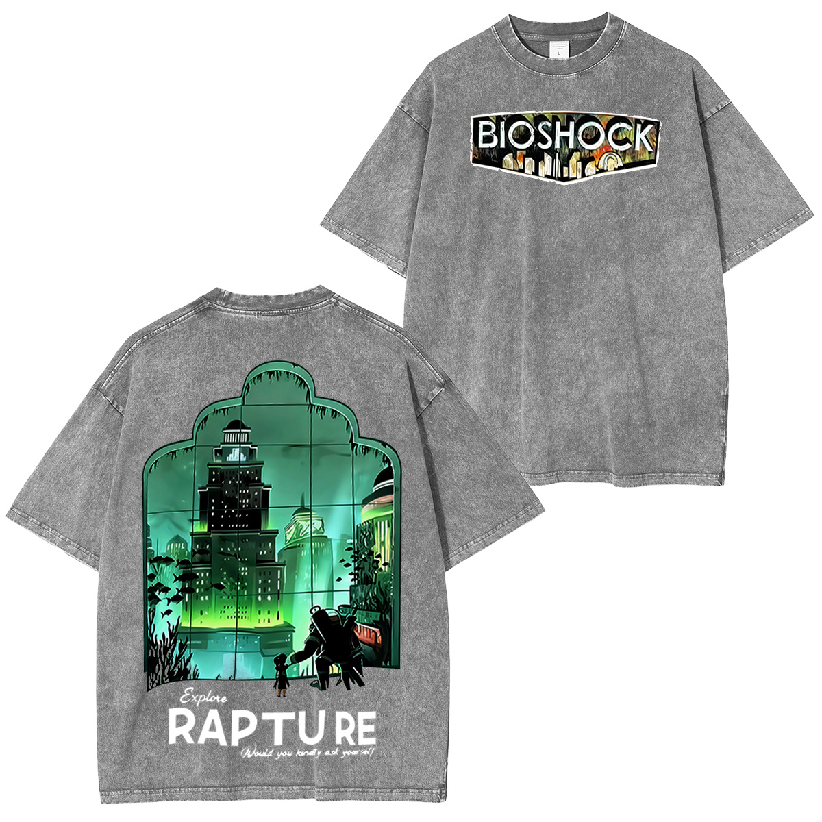 Bioshock Washed T-shirt/Crewneck/Hoodie