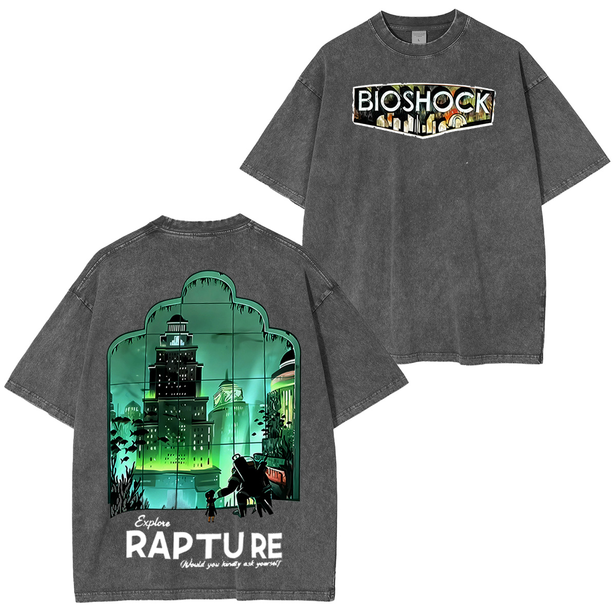 Bioshock Washed T-shirt/Crewneck/Hoodie
