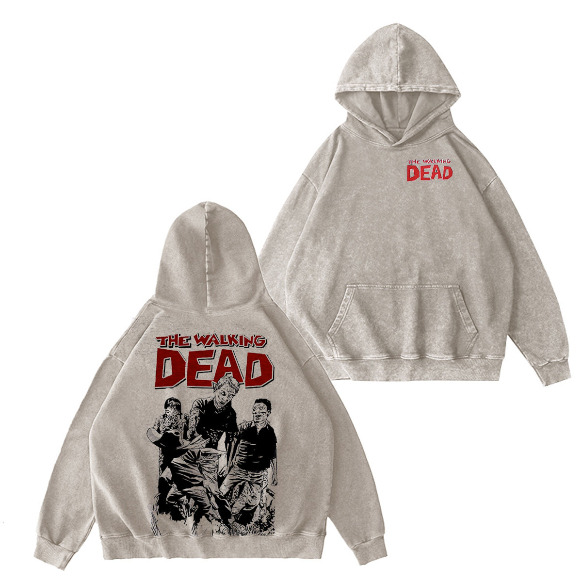 Men's Walking Dead Washed T-shirt/Crewneck/Hoodie