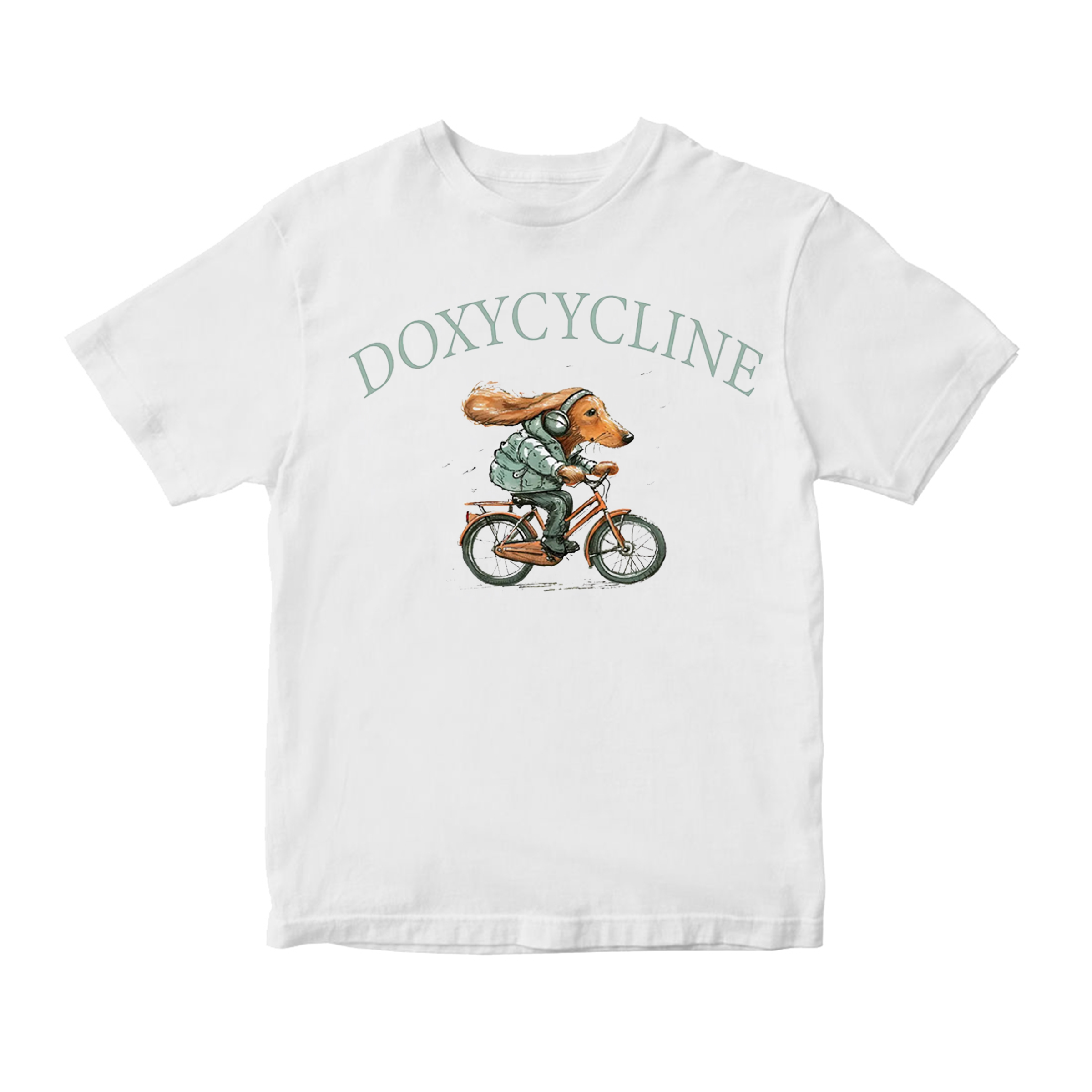 Doxycycline Dachshund Bicycle Unisex Shirt/Crewneck/Hoodie