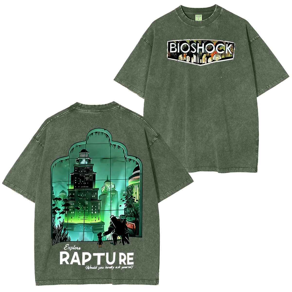 Bioshock Washed T-shirt/Crewneck/Hoodie