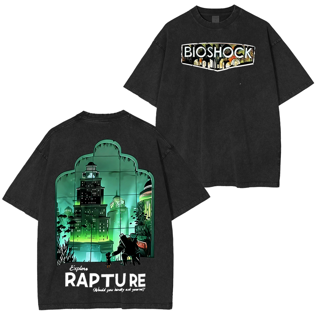 Bioshock Washed T-shirt/Crewneck/Hoodie