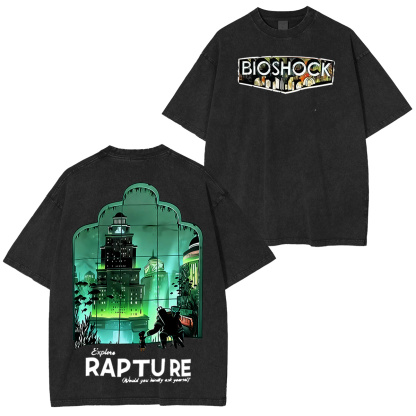 Bioshock Washed T-shirt/Crewneck/Hoodie