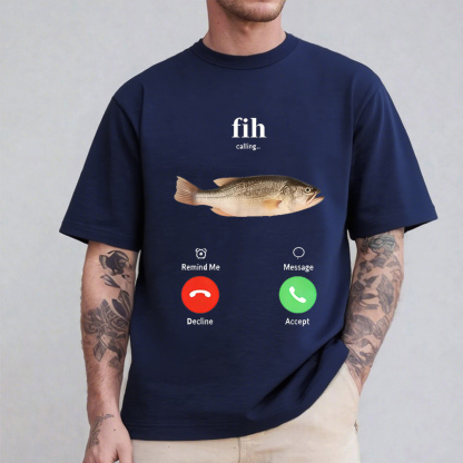 Fih Calling Remind me Message Decline Accept Phone Call Fish Tank Top Unisex Shirt/Crewneck/Hoodie