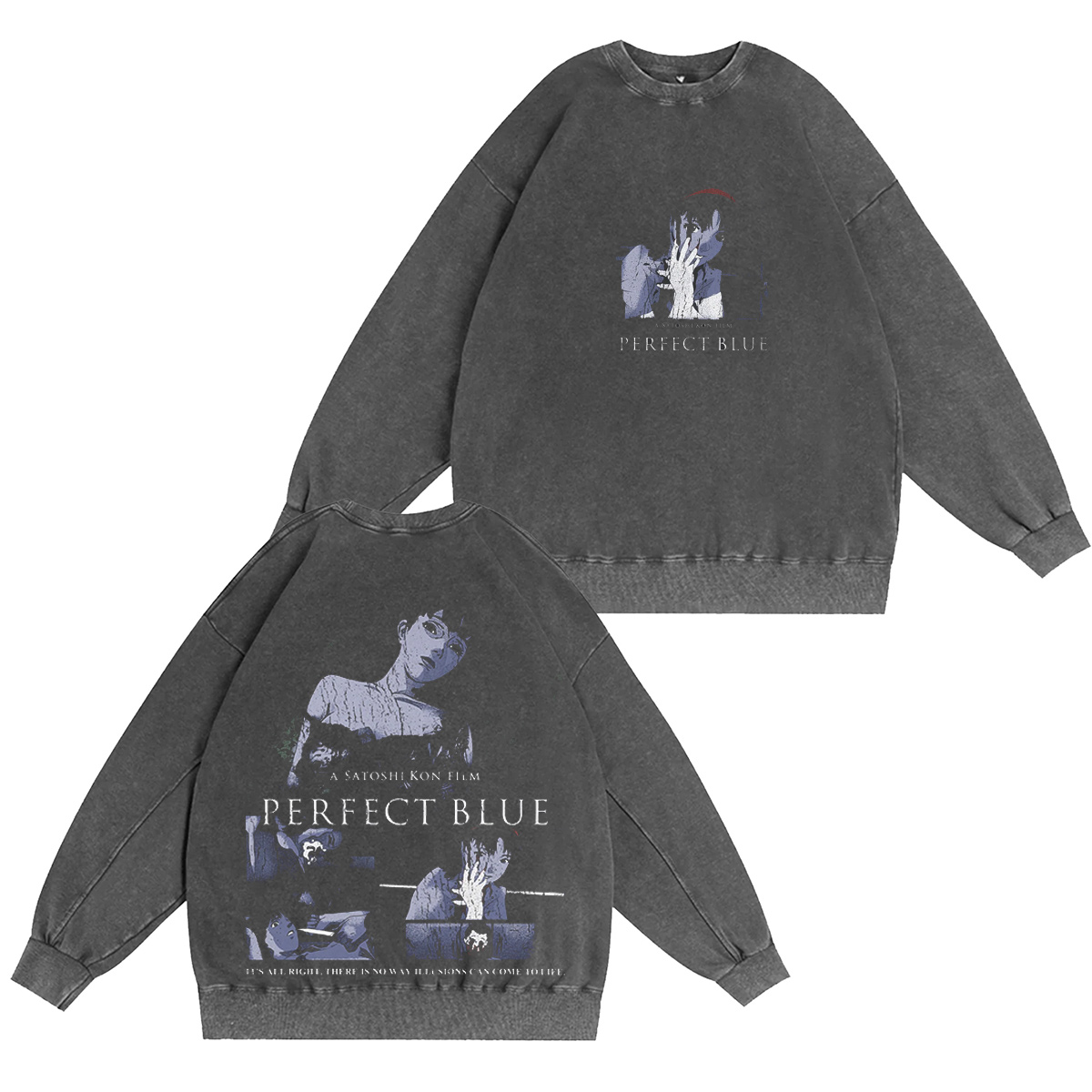 Perfect Blue - Boxy Washed T-shirt/Crewneck/Hoodie